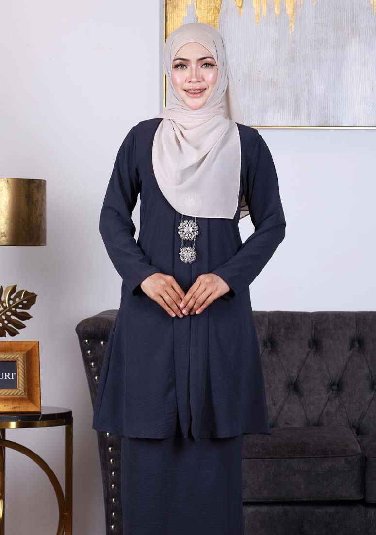 Kebaya Delima - Charcoal