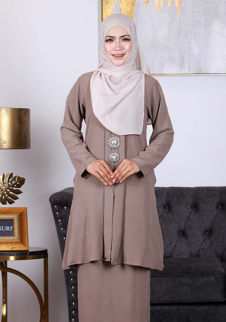 Kebaya Delima - Stone Grey