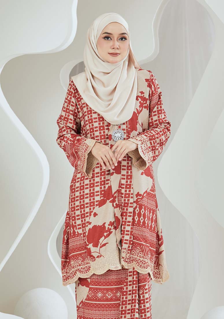 Kebaya Indah - Burnt Orange