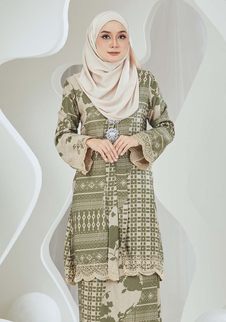 Kebaya Indah - Moss Green