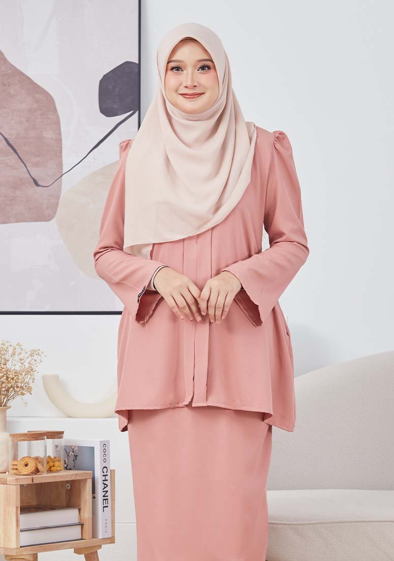 Kebaya Muslihah - French Rose
