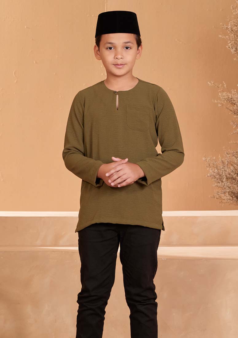 Kurta Aiman Kids - Olive Green