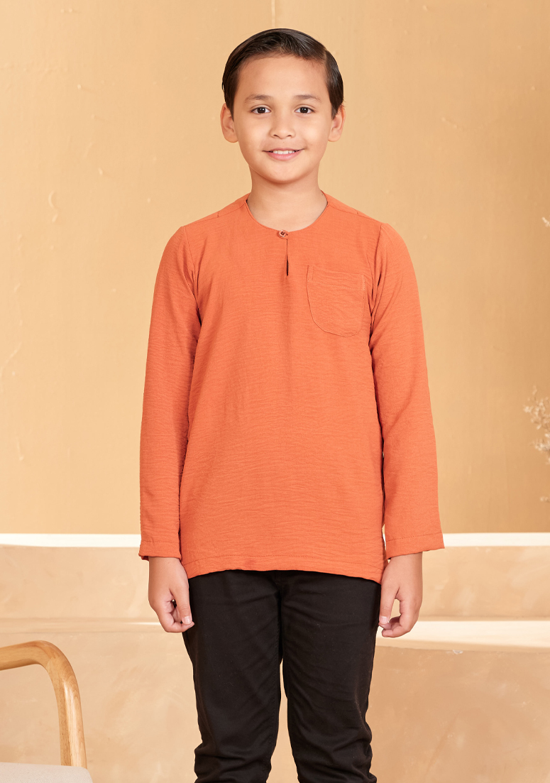 Kurta Aiman Kids - Butter Orange