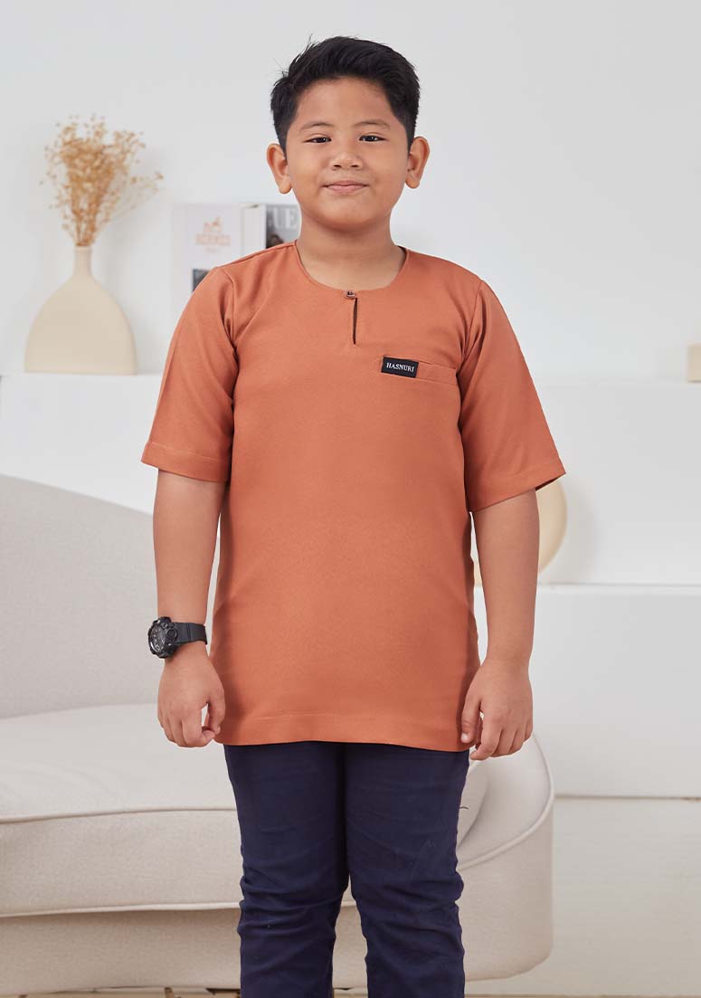 Kurta Malique Kids - Golden Brown