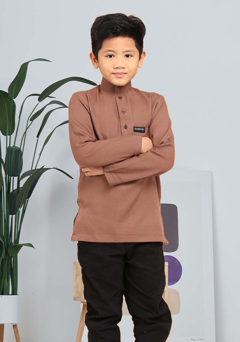 Kurta Wafiy Kids - Brown