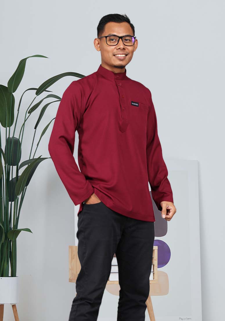 Kurta Wafiy - Maroon