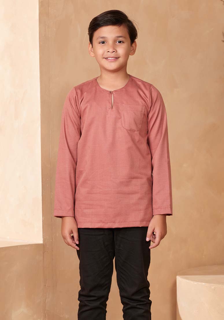 Kurta Zayn Kids - Salmon