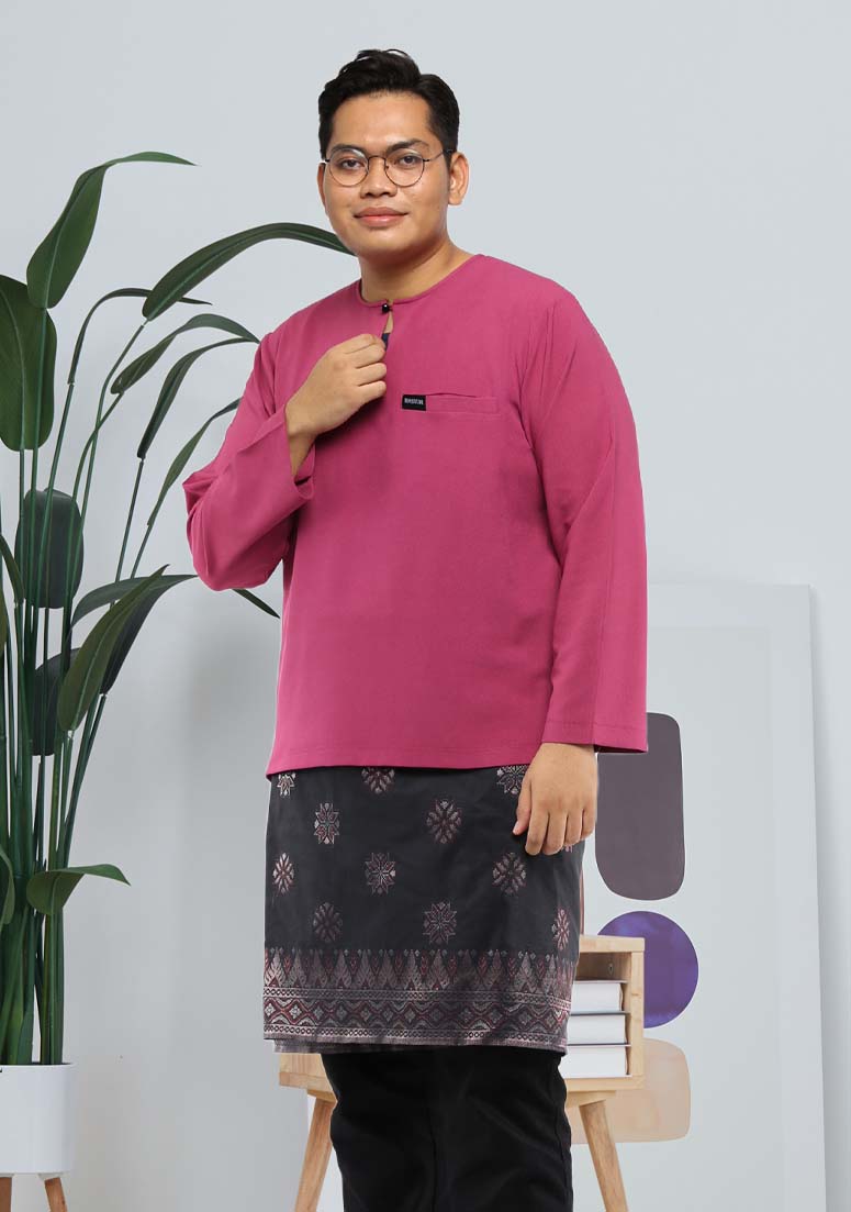 Kurta Zharif Plus Size - Light Magenta