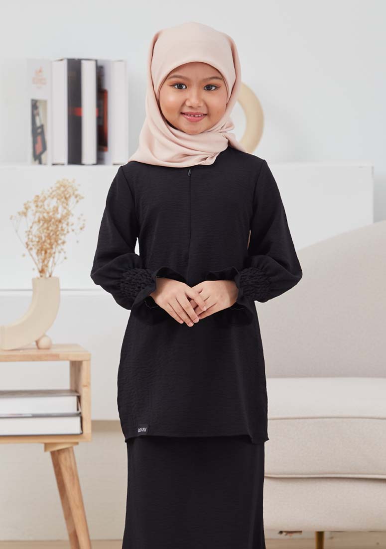 Kurung Adeena Kids - Black