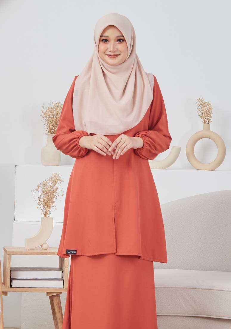 Kurung Afreena - Dusty Orange