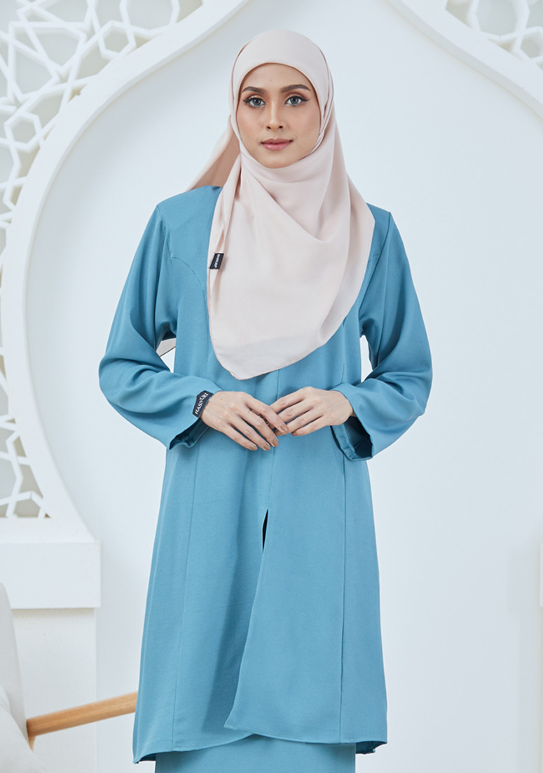 Kurung Afwa - Dusty Blue