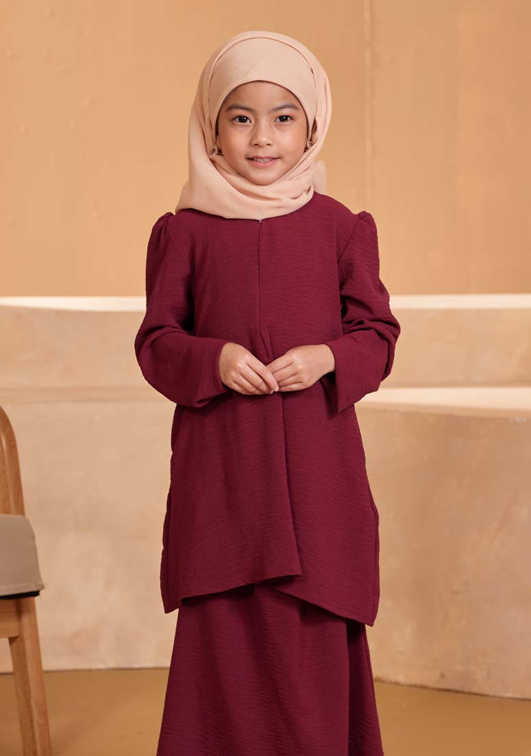 Kurung Ainul Kids - Plum