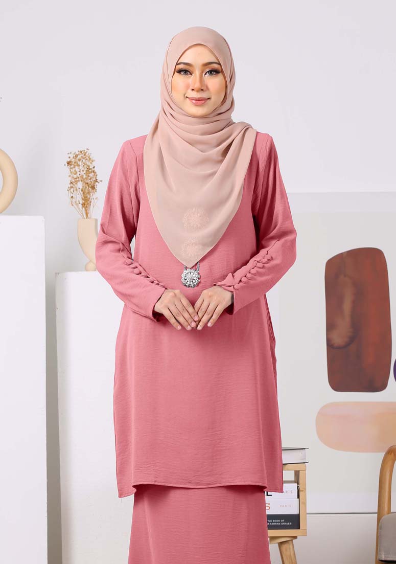 Kurung Airis - Dusty Pink