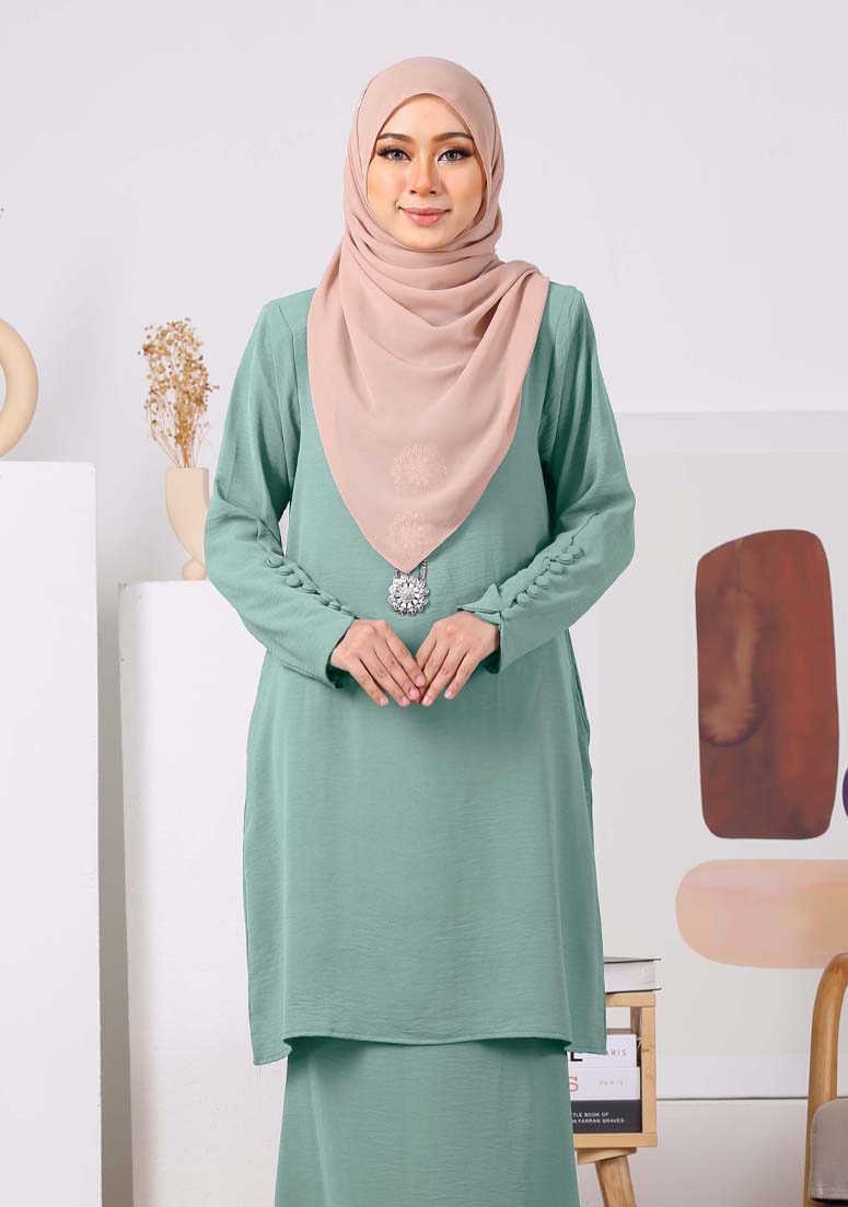 Kurung Airis - Mint Green