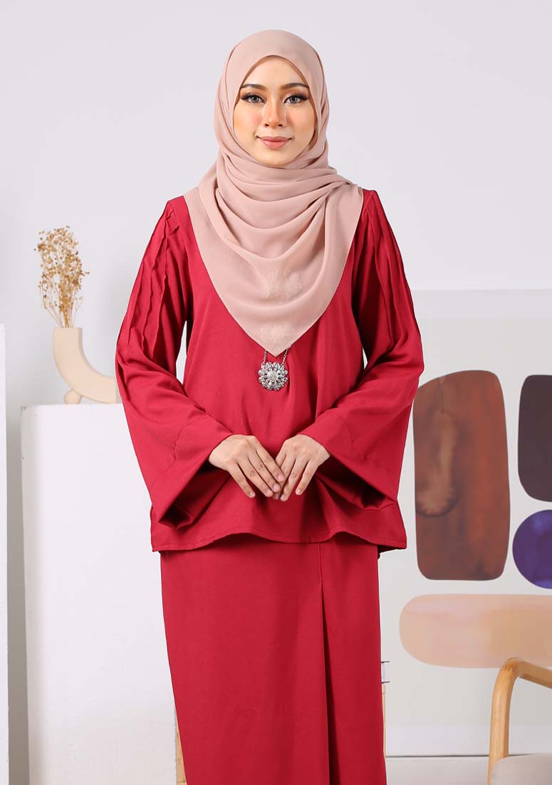 Kurung Alya - Dark Pink