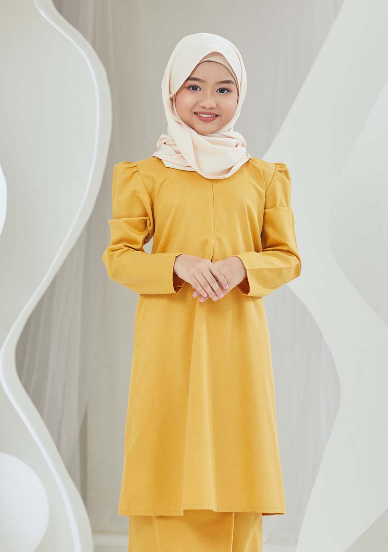 Kurung Anita Kids - Mustard