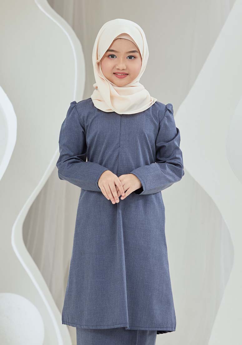 Kurung Anita Kids - Spruce Grey