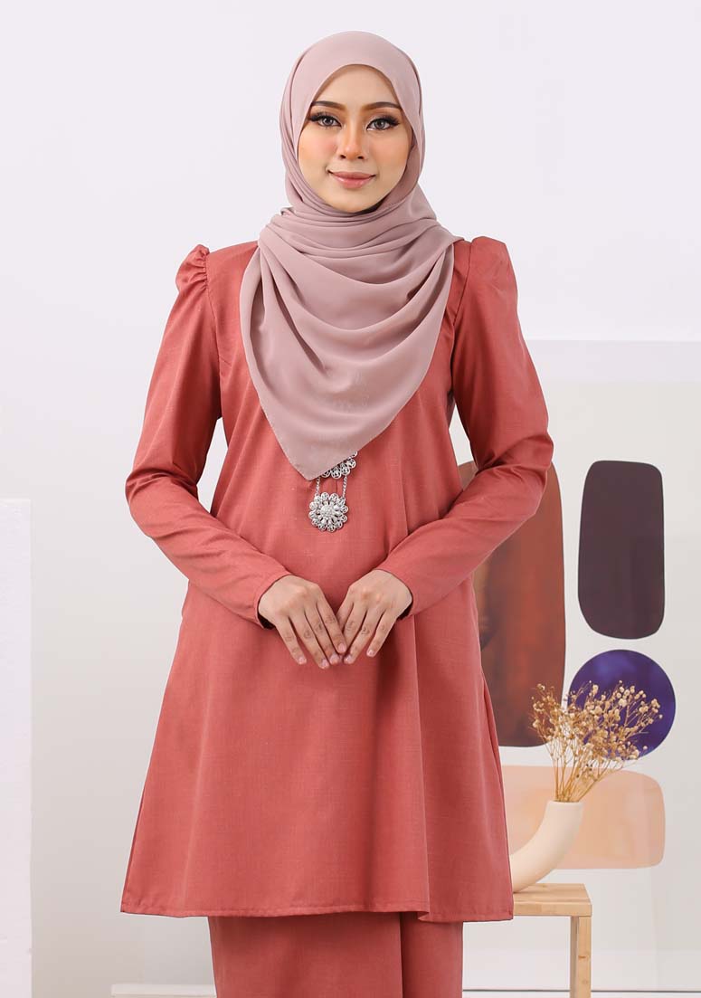 Kurung Anita - Salmon