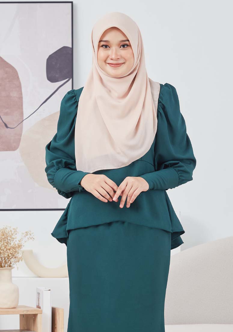 Kurung Arina - Emerald Green