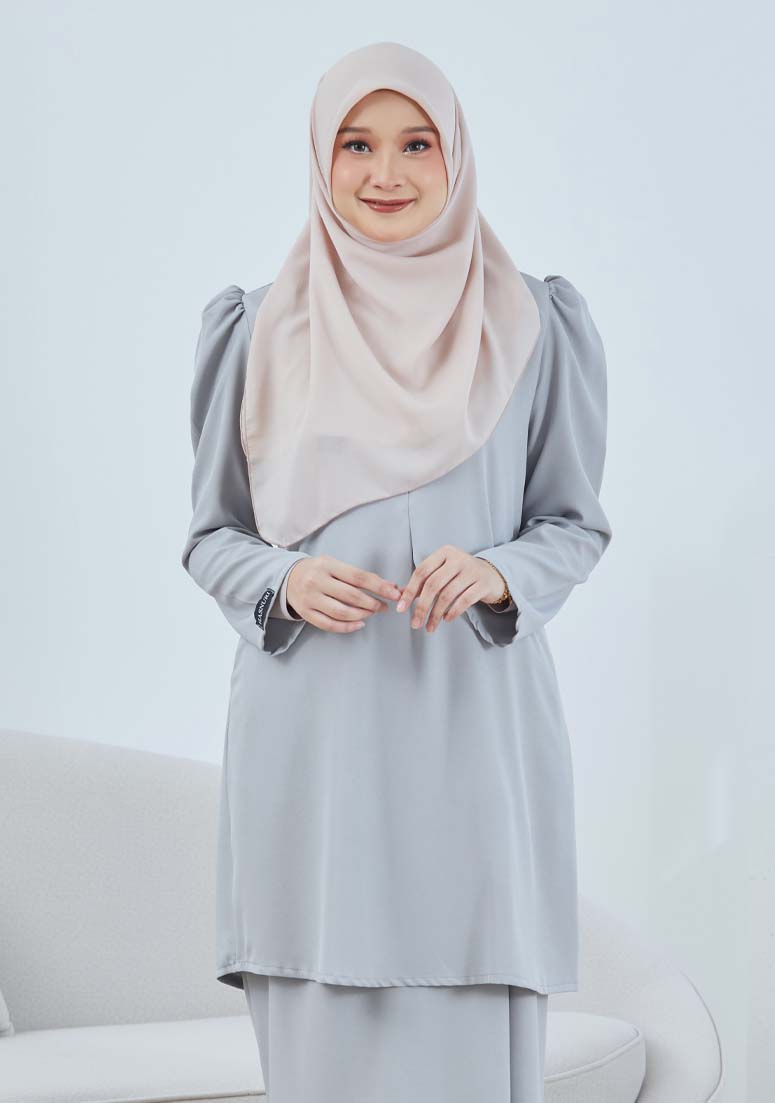 Kurung Awatif - Light Grey