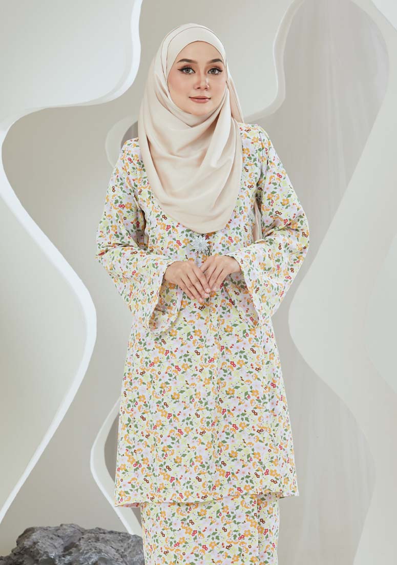 Kurung Cik Daisy - Yellow