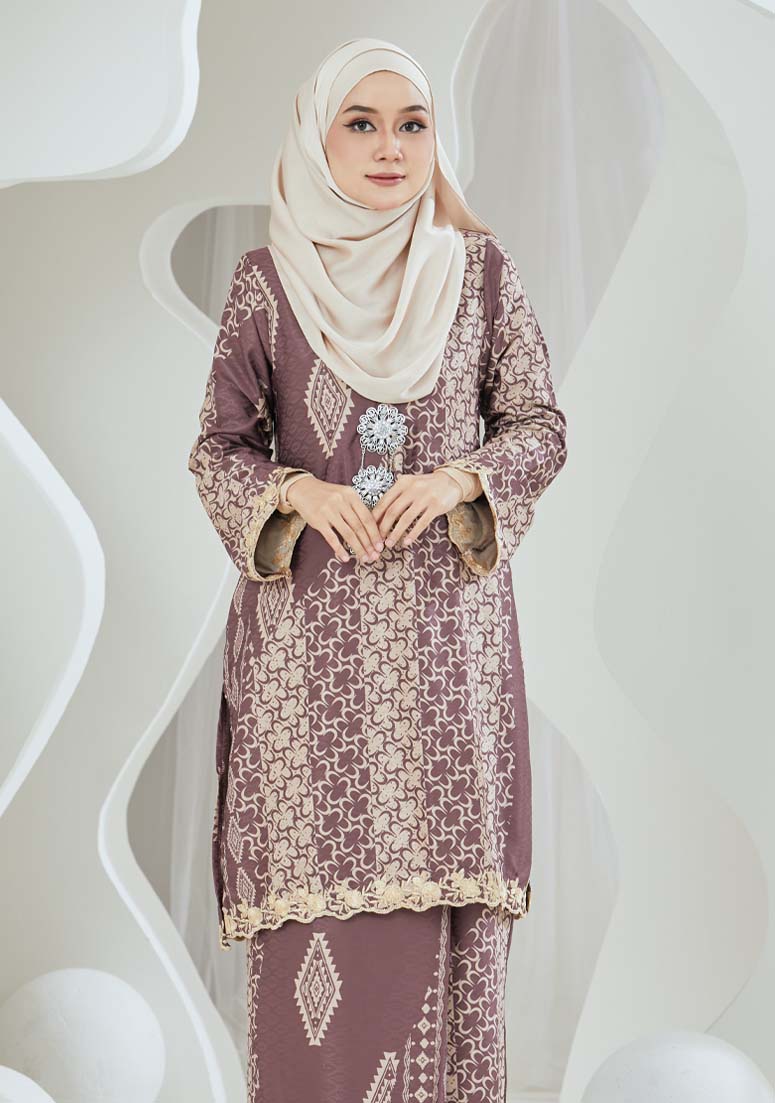 Kurung Cik Melur - Brown