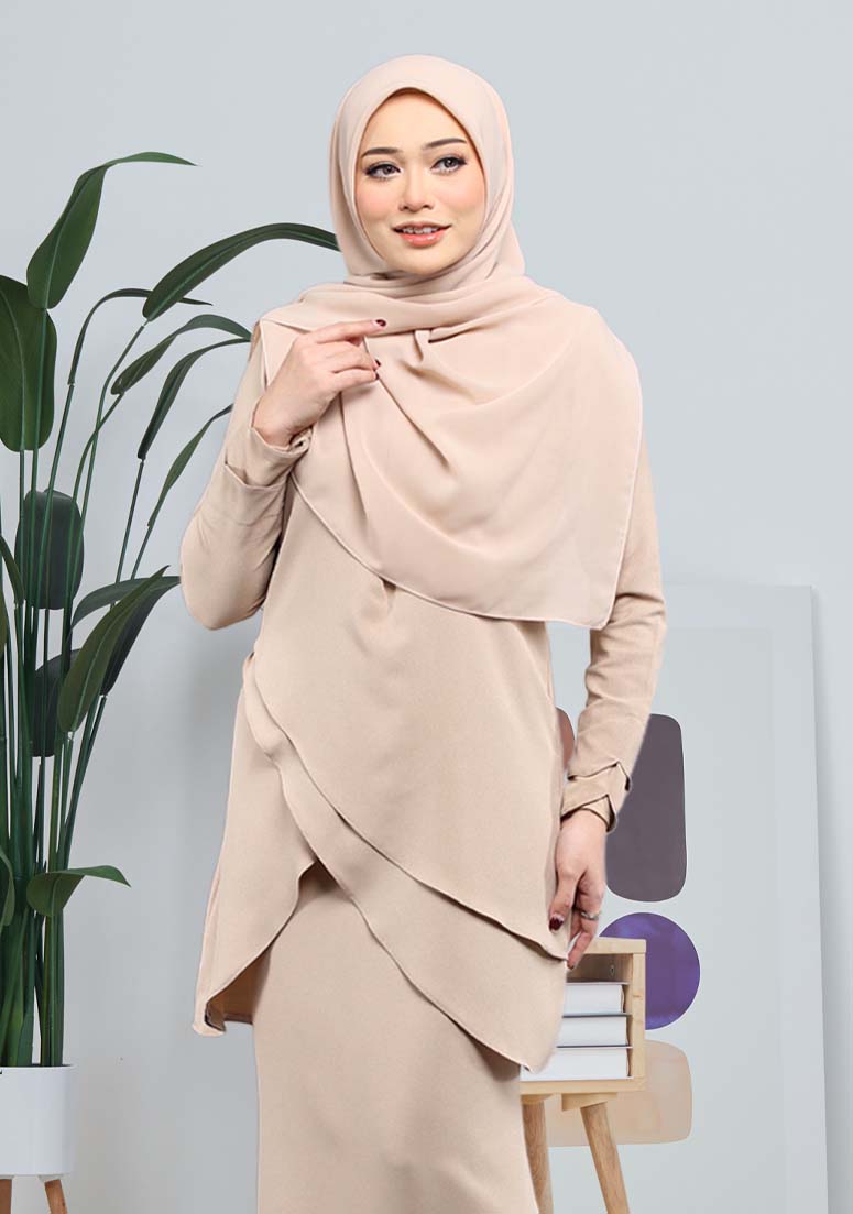 Kurung Cik Tulip - Vanilla
