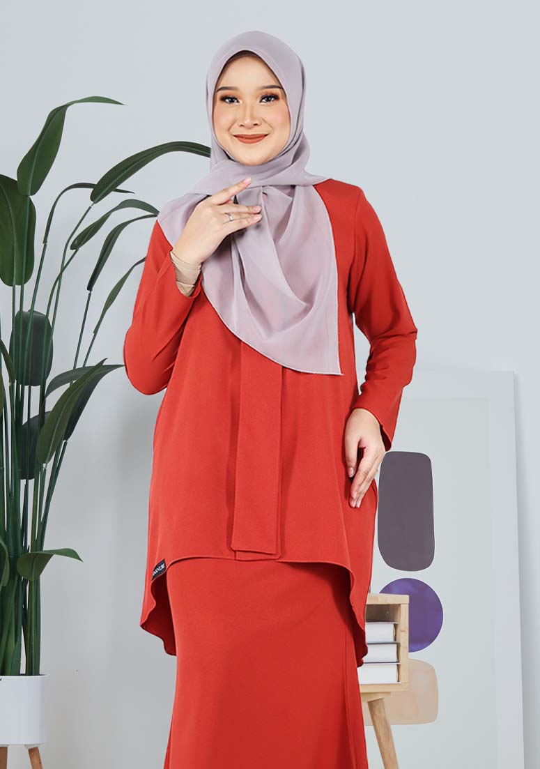 Kurung Damia - Dark Orange