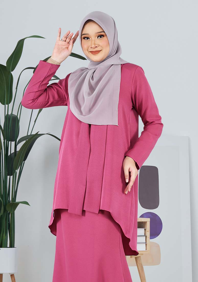 Kurung Damia - Dark Pink