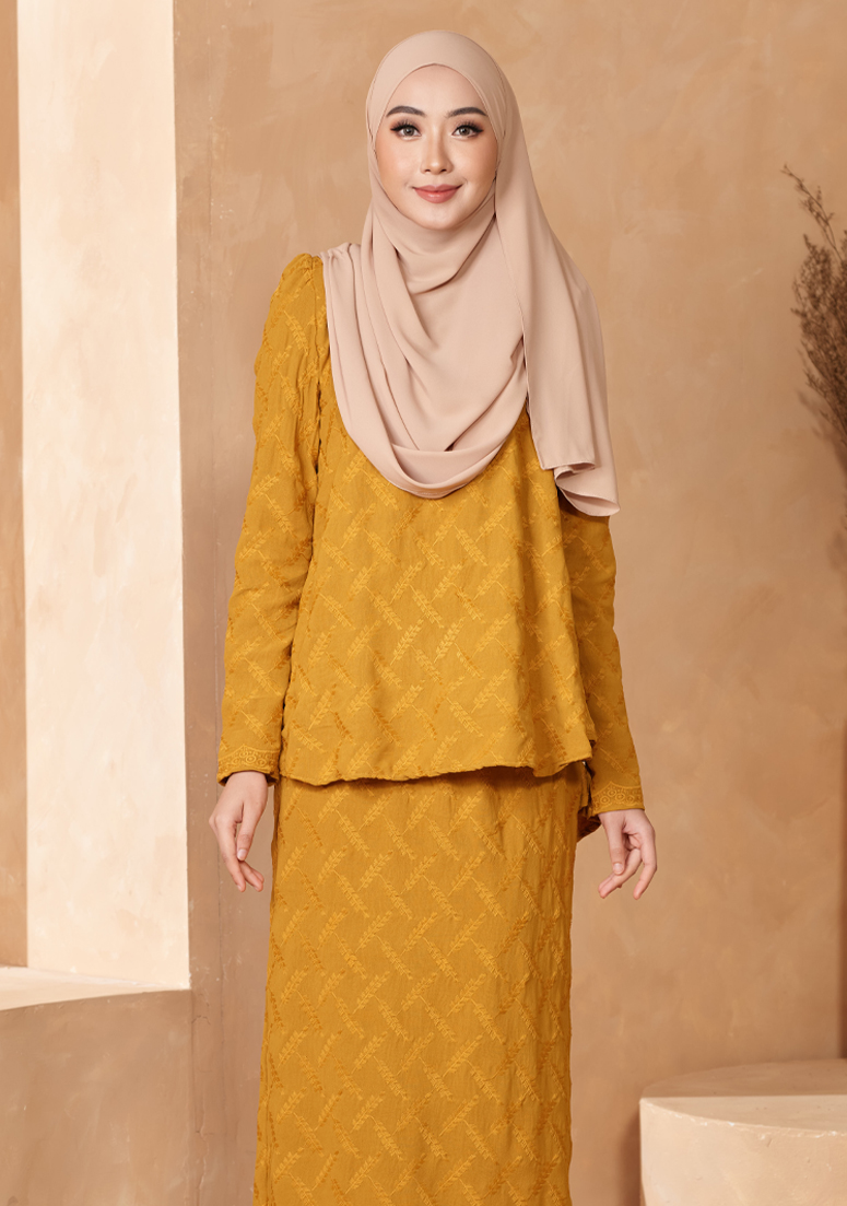 Kurung Daryna - Mustard Gold