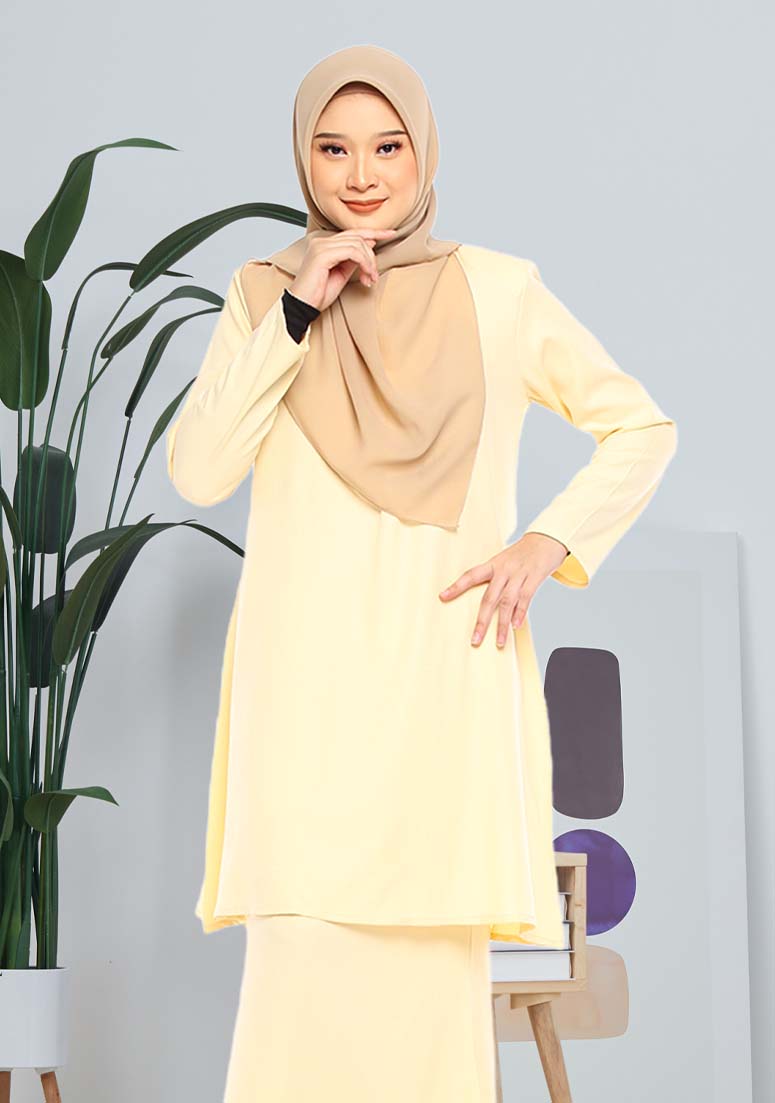 Kurung Elina - Yellow