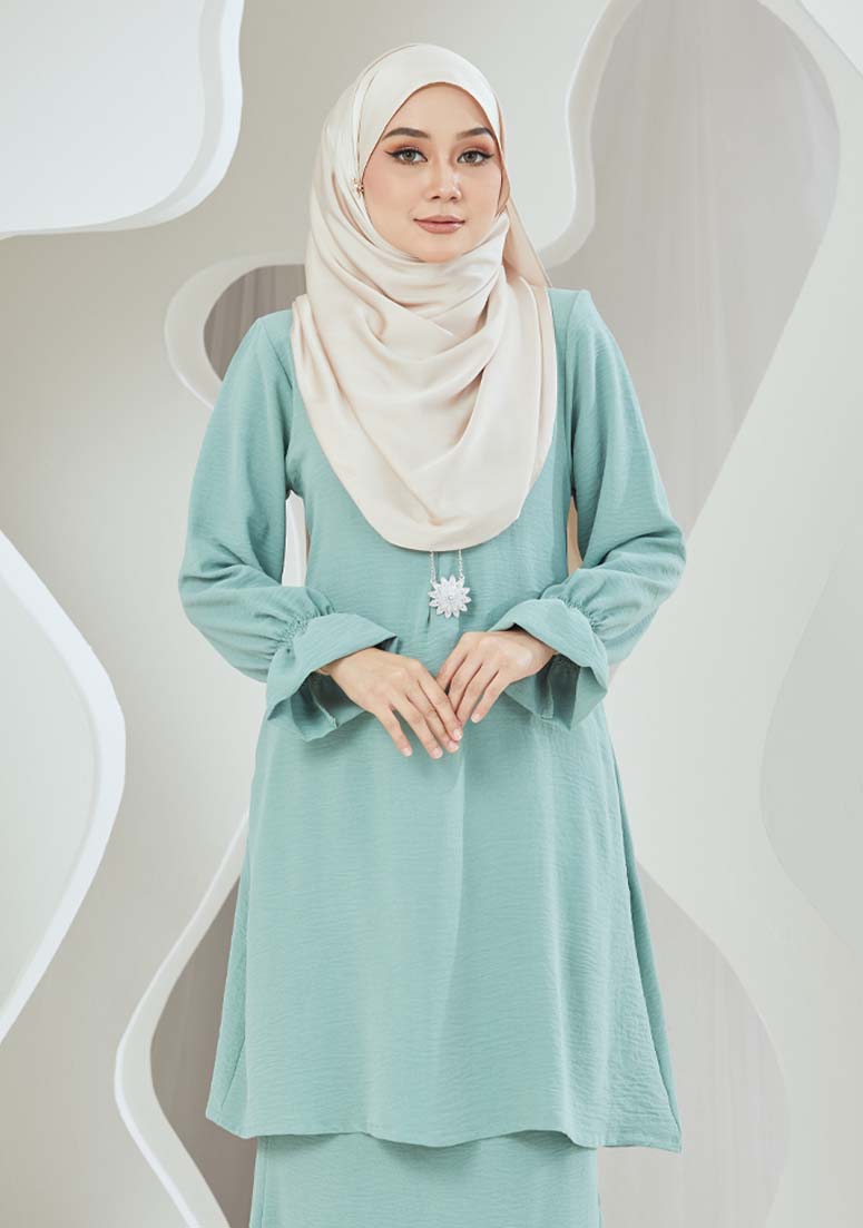 Kurung Faqiha - Mint Green