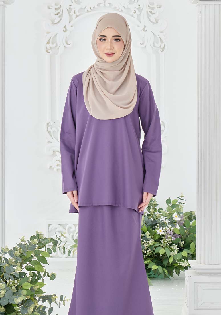 Kurung Haneefa - Mauve