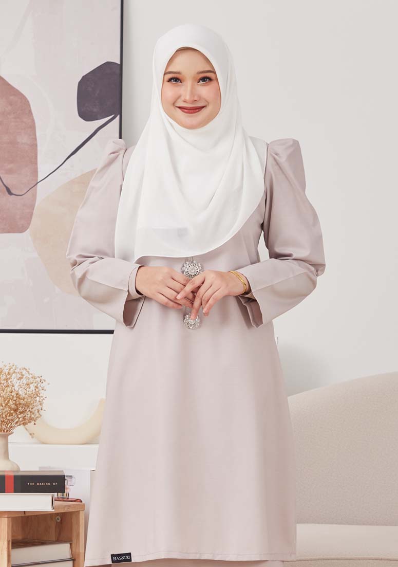 Kurung Hayla - Light Grey