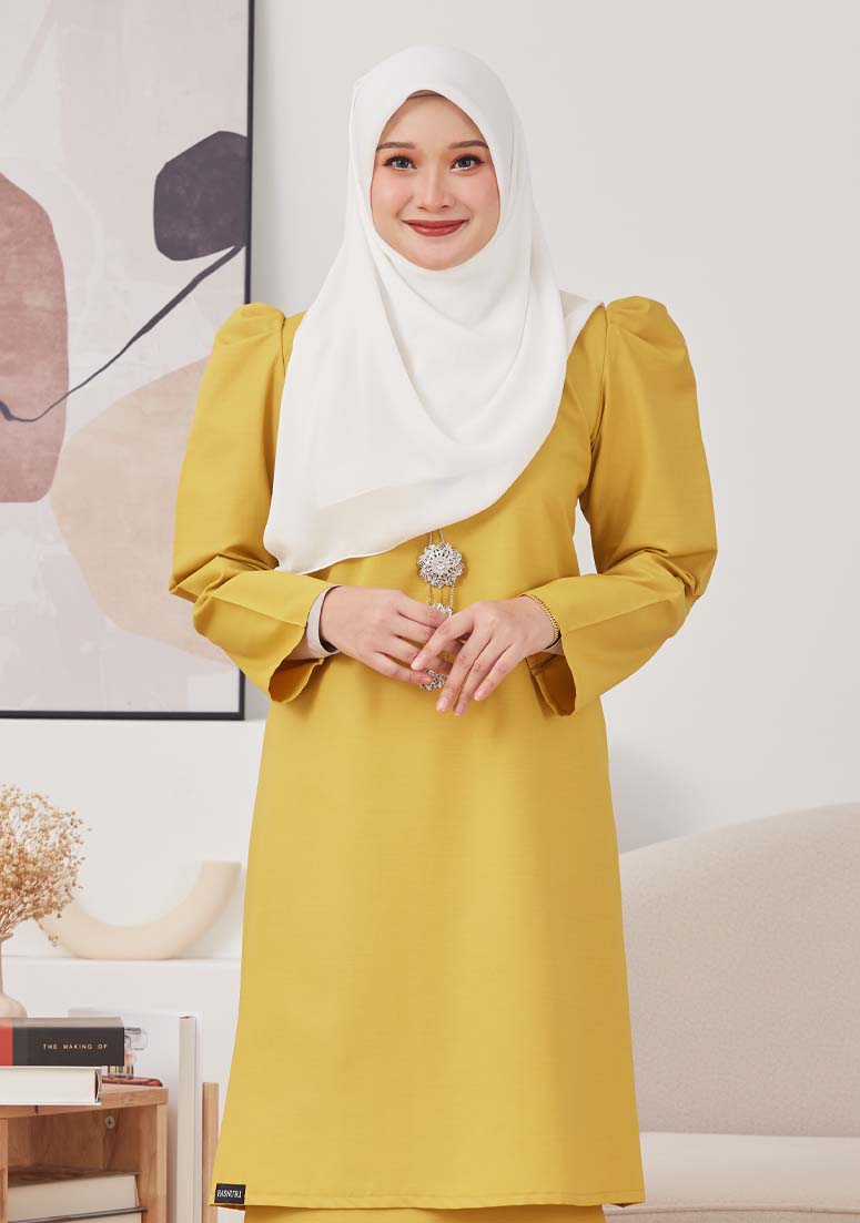 Kurung Hayla - Moss Yellow