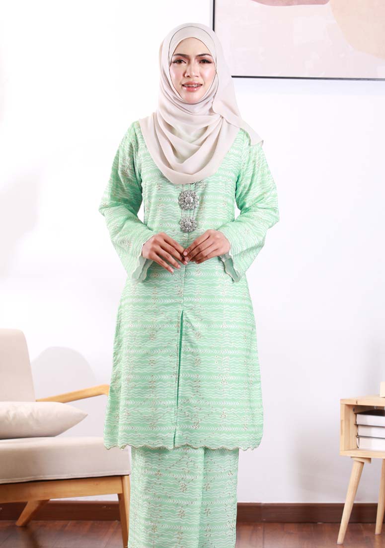 Kurung Jelita - Baby Green
