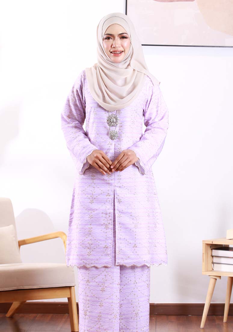 Kurung Jelita - Lilac Purple