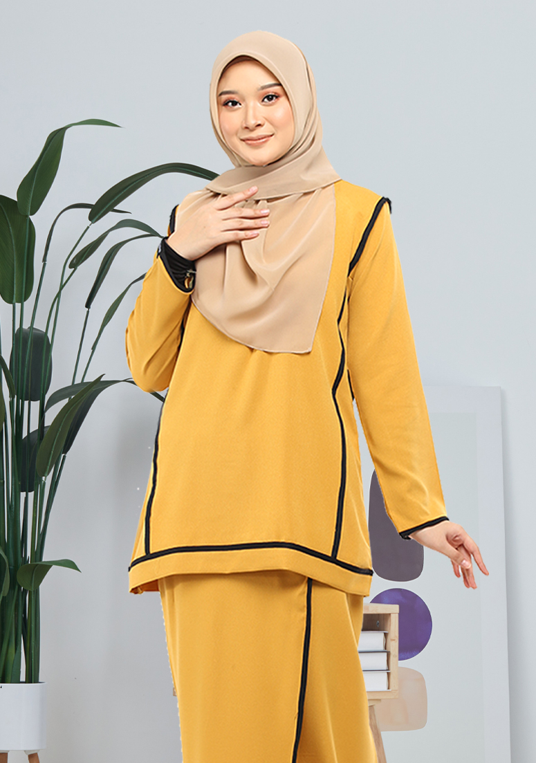 Kurung Katrina - Mustard