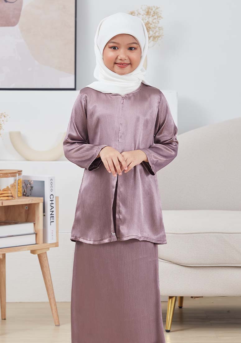 Kurung Mahia Kids - Ash Mauve