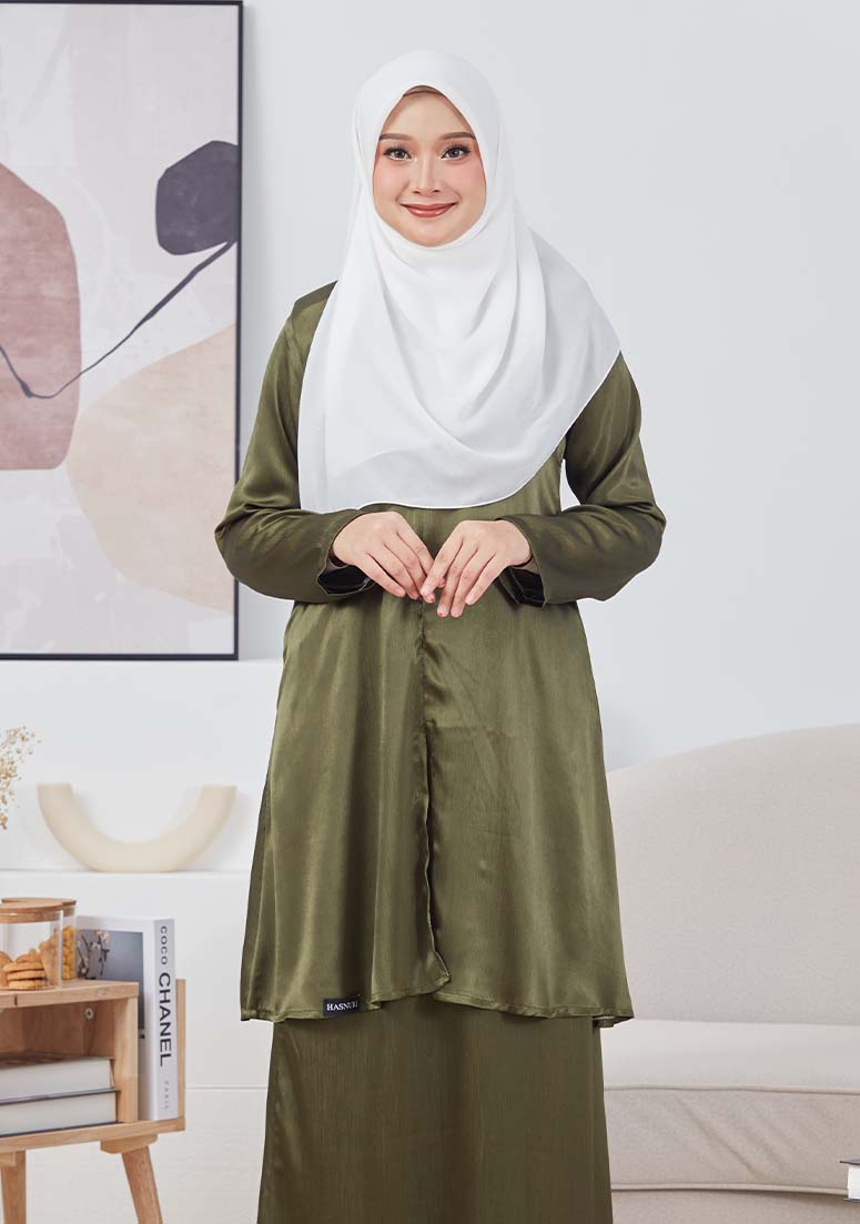Kurung Mahia - Olive Green