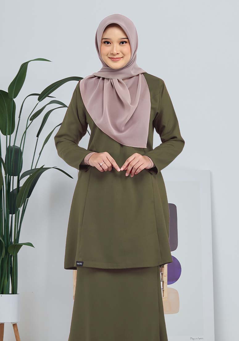 Kurung Mahsuri - Moss Green