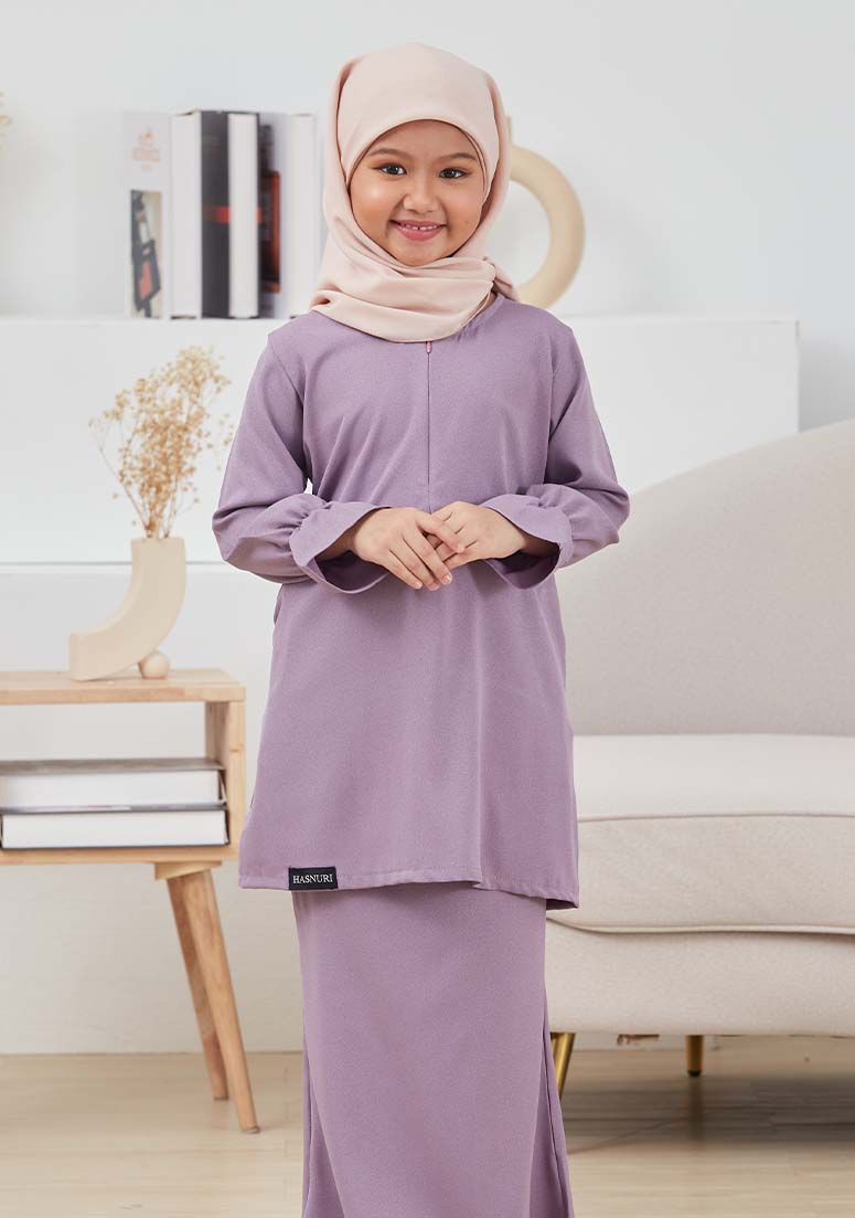 Kurung Afeeya Kids - Light Mauve