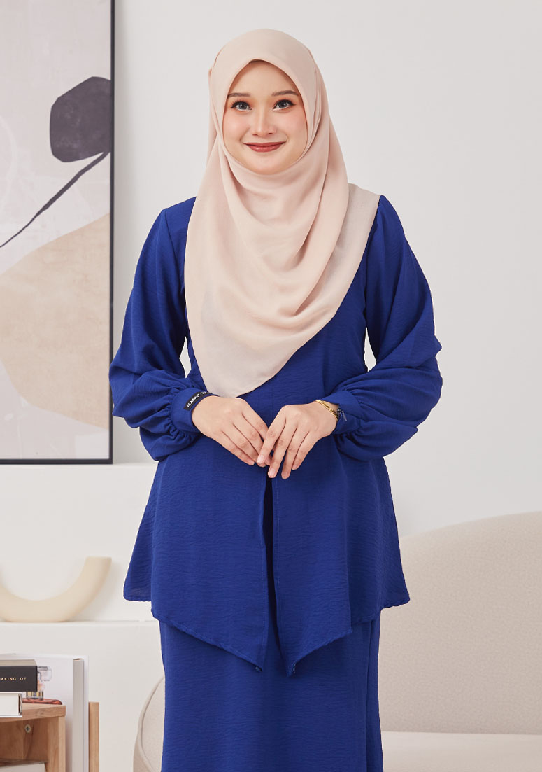 Kurung Marina - Oxford Blue