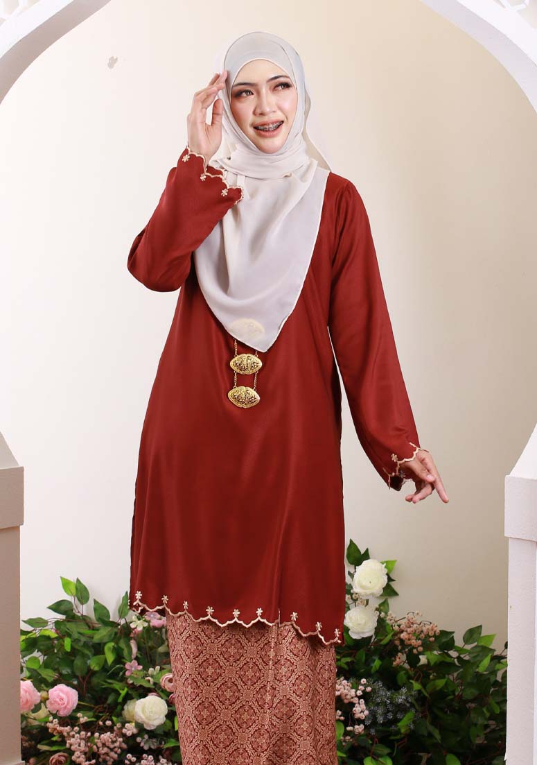 Kurung Mayasari 02 - Maroon