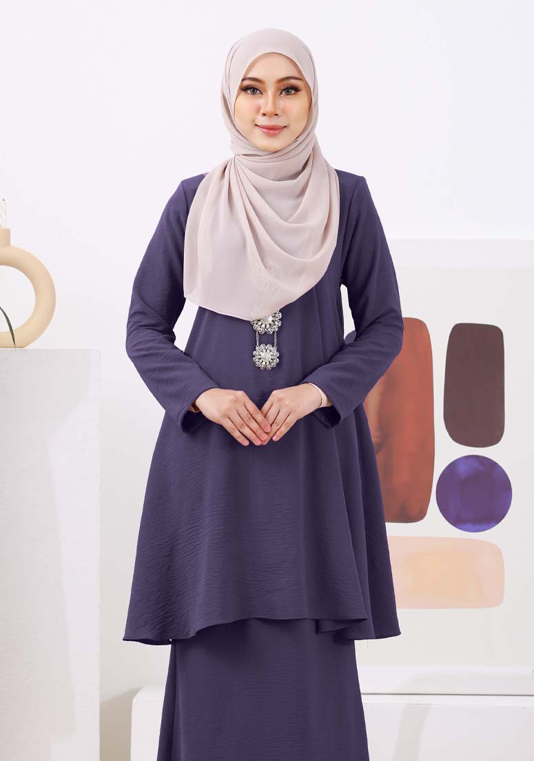 Kurung Maymunah - Blueberry