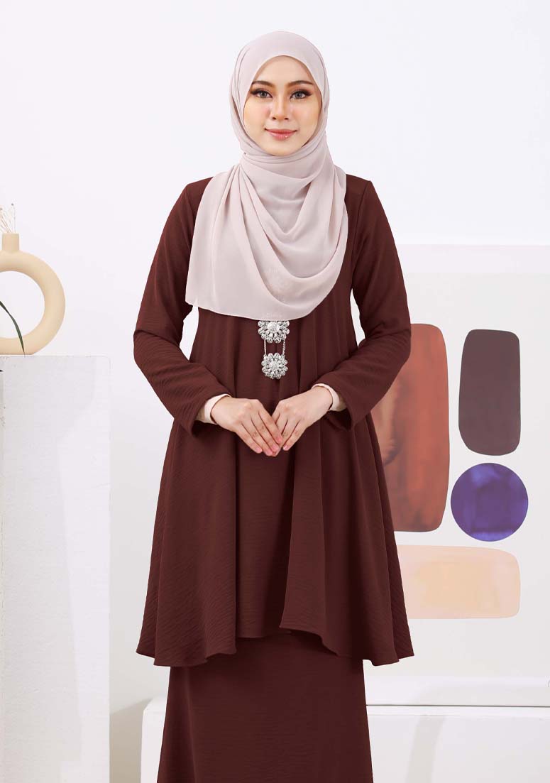 Kurung Maymunah - Dark Brown