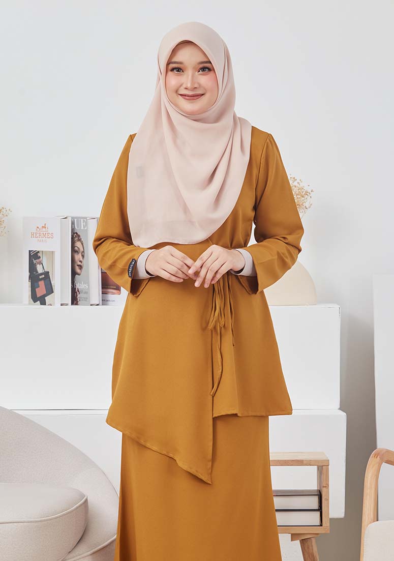 Kurung Maziya - Mustard Gold