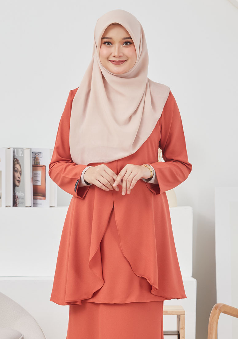 Kurung Mehzura - Dusty Orange