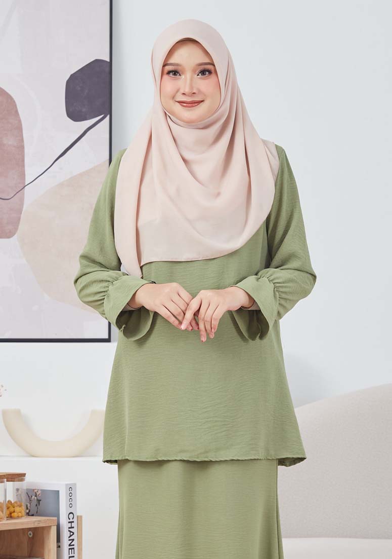 Kurung Midra - Matcha Green