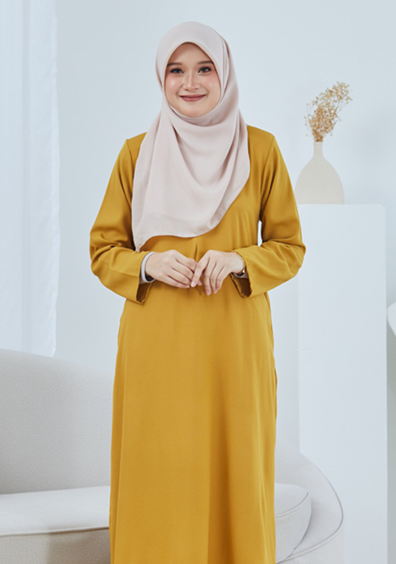 Kurung Miss Rose - Mustard